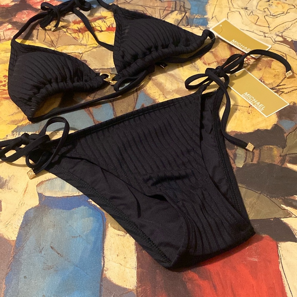 Michael Kors Blue  Bikini Set